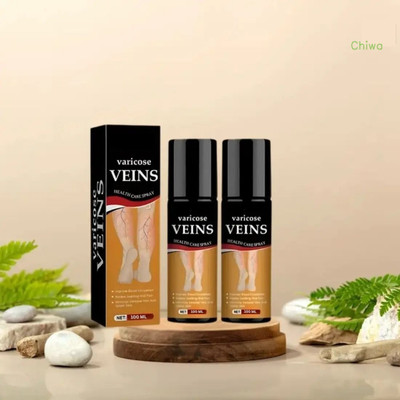 CHIWA Varicose vein spray fast solution for swelling cramps tired muscles Liquid(2 x 100 ml)