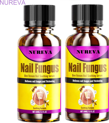 nureva Fungi-Free Nail Serum Pack of 2 – Eliminate Fungus, Boost Strength Liquid(2 x 30 ml)