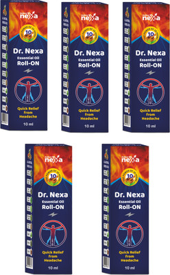 indkus nexa Dr.Nexa Essential Oil Roll-On 10ml (Pack Of 5) Liquid(5 x 10 ml)