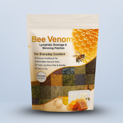 wynx Bee Venom Herbal Foot Patches | Relieves Pain, Boosts Circulation Plaster & Patch(10 x 0.1 Patches)