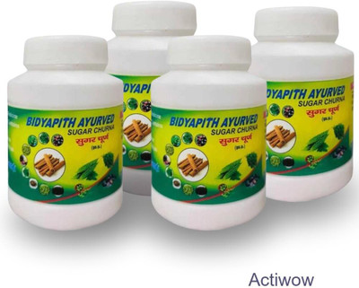 ACTIWOW Bidyapith Sugar Powder for Supporting Healthy Insulin Production Pack of 4 Powder(4 x 100 g)