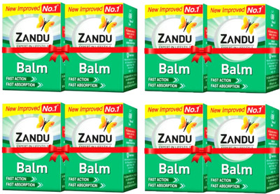 ZANDU Balm pain releif Fast Action Fast Absorption Pack Of 8 (8ml each) Balm(8 x 8 ml)