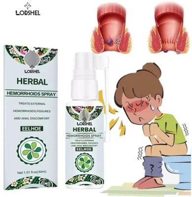 LORSHEL Piles Hemorrhoids Relief Spray: Herbal Hemorrhoids and Piles Liquid(50 ml)