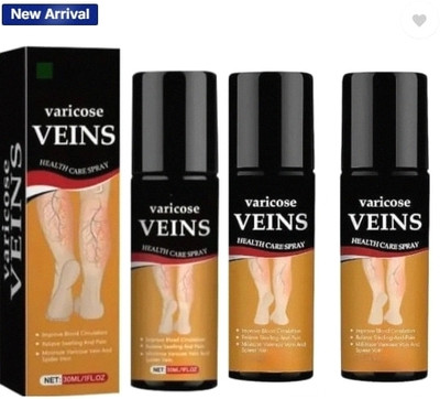 BIFRRUTANT vericose vein spray pain-relief mist for tired swollen lower legs Spray(3 x 50 ml)