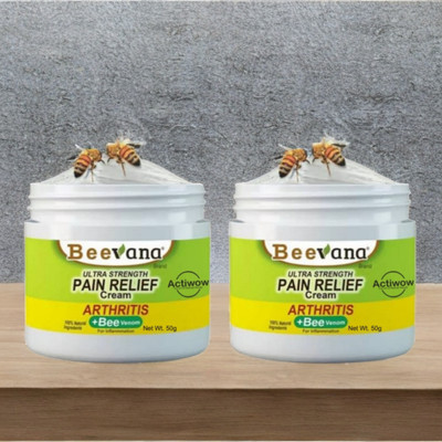 Bee Venom Pain Cream for Swollen Muscles & Joints Pack of 2 Cream(2 x 50 g)