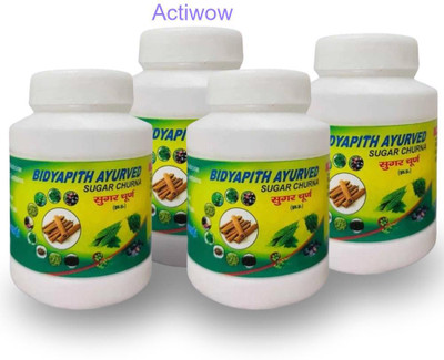 ACTIWOW Bidyapith Sugar Powder for Glucose Control & Healthy Balance Pack of 4 A02 Powder(4 x 100 g)