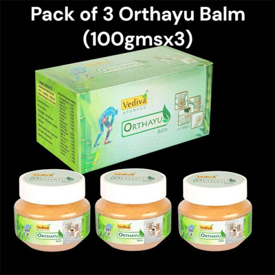 Orthayu Ayurvedic pain relief balm PO3, Body pain relief balm Balm(3 x 100 g)