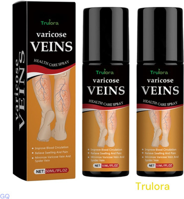 Trulora Herbal Turmeric Varicose Veins Spray Vein Care (Pack of 2) Spray(2 x 50 ml)