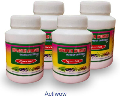 ACTIWOW Vidyapith Sugar Powder for Diabetic Health Management Pack of 4 A01 Powder(4 x 100 g)