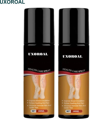 uxoroal Natural Spray for Varicose Veins – Reduces Pain & Swelling (Pack of 2) Liquid(2 x 100 ml)
