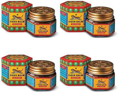 Tiger Balm Red Ointment | 21ml each | Pack of 4 | Combo Pack Balm(4 x 21 ml)