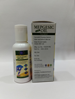 MEPGESIC ULTRA Fast Absorbing Herbal Body Massage Oil for Joint, Back, Knee & Muscle Comfort(Pack of 2, 120 ml)