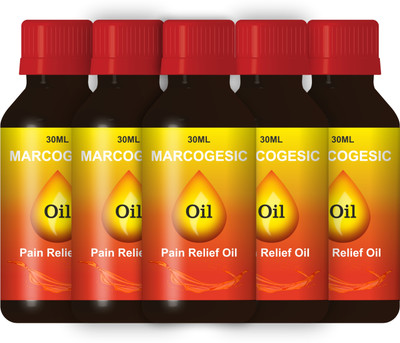 MARC Marcogesic 30ml Body Pain Relief oil for Knee, Muscle joints Combo Pack of 5 Liquid(5 x 30 g)