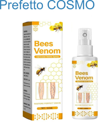 Prefetto COSMO Bee Venom Spray for Varicose Veins - Relieves Leg Swelling Fast Liquid(100 ml)