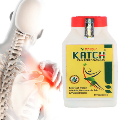 Masolin Herbal Katch Ayurvedic Pain Relief Capsule - 60 Caps Capsules(60 Units)