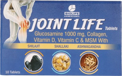 Bio Life Joint Life Tablets for Cartilage repair & Joint Pain Relief (Blister) Tablets(3 x 10 Units)