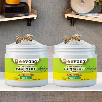 ACTIWOW BeeVana Fast Pain Relief for Joints & Muscles Pack of 2 Cream(2 x 25 g)