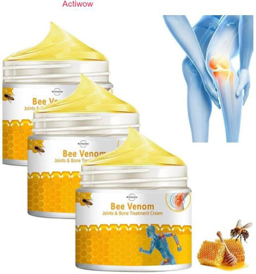 ACTIWOW Bee Venom Pain Relief Knees And Cramps Cream Cream(3 x 33.33 g)