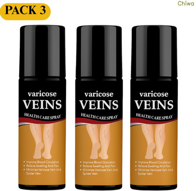 CHIWA vericose veins spray quick soothing spray restores confident movements Spray(3 x 100 ml)