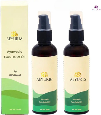 AEYURBS Tulir Natural Pain Oil | For Soft Massage Natural Cure Liquid Liquid(2 x 100 ml)