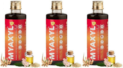 Kerala Ayurveda Myaxyl Oil 200 ml x pack of 3 Liquid(3 x 200 ml)