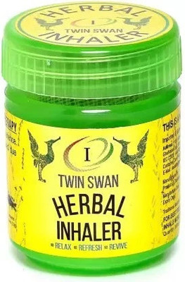 I Twin Swan Traditional Thai Moderate Strong Herbal Inhalent Hong Thai Inhaler(10 g)