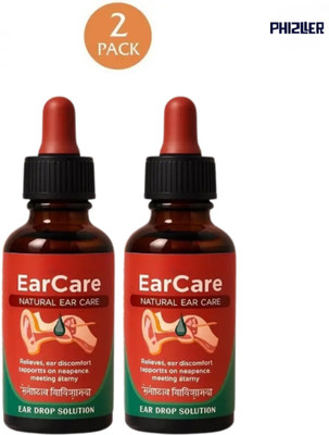 PHIZLLER Earcare Natural Ear Care Oil Ear Wellness Herbal Oil Liquid(2 x 30 ml)