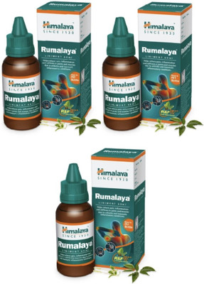 HIMALAYA Rumalaya Liniment rapid action formula Liquid(3 x 60 ml)