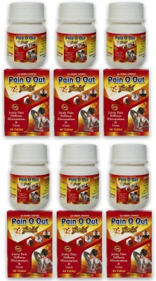 HARBORZA Pain o out tablet for Arthritis, sciatica, joint muscle pain Tablets(6 x 40 Units)