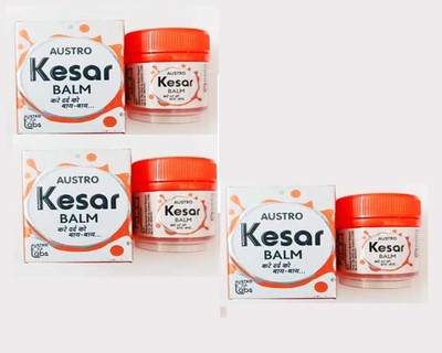 AUSTRO Kesar Natural Pain Relief Balm 10ml (Pack of 3) Balm(3 x 10 ml)