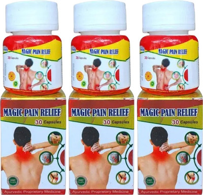 MAGIC PAIN RELIEF CAPSULES FOR MUSCLE PAIN AND JOINT PAIN RELIEF PACK OF 3 Capsules(3 x 30 Units)