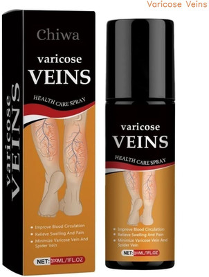 CHIWA Varicose veins spray cooling spray heals swelling cramps soreness fast Liquid(100 ml)