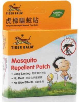 TIGER Balm Mosquito Repellent Patch Natural 10 Piece Plaster & Patch(10 Patches)