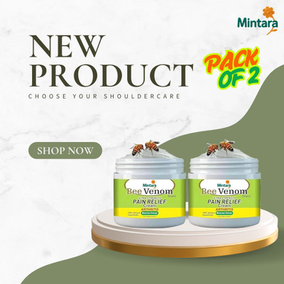MINTARA BeeVenom Anti-Pain Massage Balm for Legs and Knees Cream(2 x 50 g)