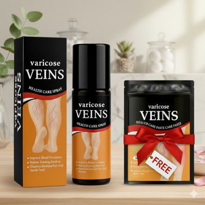 Vishmart Spray for Varicose Veins 100ml and Herbal Pain Relief Patch 10Pc Spray(100 ml)