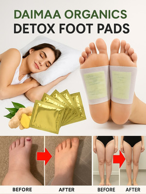 Daimaa Organics Pain Relief|Toxins Cleansing|Foot Pad|organic ingredients|BEST results Plaster & Patch(10 x 1 Patches)