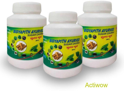 ACTIWOW Bidyapith Sugar Powder for Encouraging Balanced Glucose Levels Pack of 3 T001 Powder(3 x 100 g)