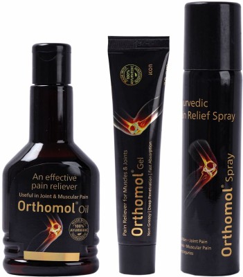 Orthomol Oil 100 ml,Gel 30 gm and Spray 55 gm Liquid(238 g)