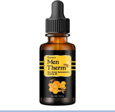 GLAMMIA Men Therm Bee Venom Gynecomastia Heating Oil Toning Solution Oil for Men Liquid(30 ml)