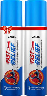 ZANDU Fast Relief ,100 ml|Quick action on muscle pain and sprain Spray(2 x 50 ml)