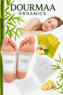 DOURMAA ORGANICS Natural Detox toxin remover foot patches,for pain relief Plaster & Patch Plaster & Patch(10 x 1 Patches)