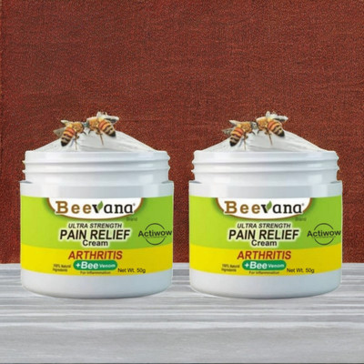 Bee Venom Fast Relief Cream for Arthritis & Swollen Joints Pack of 2 Cream(2 x 50 g)