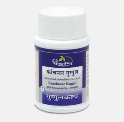 DHOOTAPAPESHWAR Kanchanar Guggul 60 Tablet Pack of 2 Tablets(2 x 60 Units)