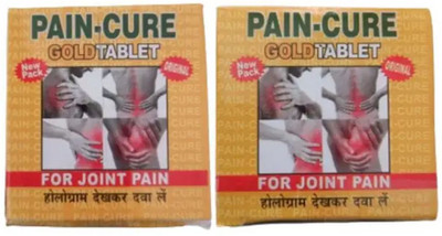 Eazybits Pain Cure Gold Tablet Ayurvedic Joint Pain Relief Tablets pack of 2 Tablets(2 x 40 Units)