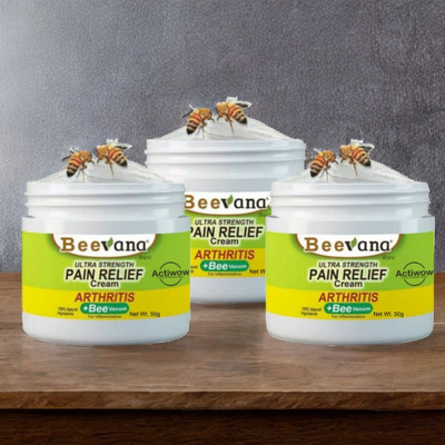 ACTIWOW BeeVana Cream for Fast & Soothing Pain Relief Pack of 3 Cream(3 x 16.67 g)