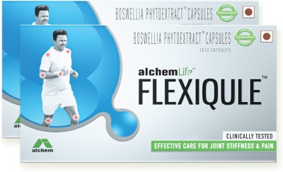 FlexiQule Natural Care For Osteoarthritis, Stiffness & Pain (Pack of 2) Capsules(2 x 10 g)