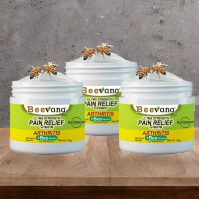 ACTIWOW BeeVana Joint Pain Relief Cream with Natural Herbs Pack of 3 Cream(3 x 16.67 g)