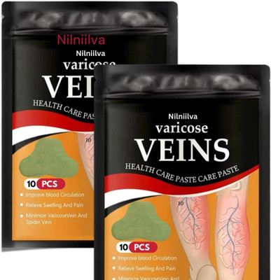 NILNIILVA Turmeric Varicose Veins Patch for Routine Vein Wellness Plaster & Patch(10 Patches)