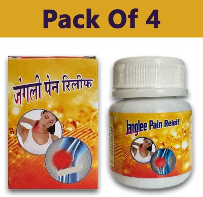 Quickbits Ayurved Jangli Pain Relief Capsule,30 Capsule each bottle( pack of 4 Capsules(4 x 30 Units)