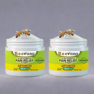 ACTIWOW BeeVana Cream for Effective Relief from Muscle Sprains Pack of 2 Cream(2 x 25 g)